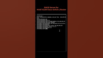 Configure DHCP  Server for multiple VLANs quickly and efficiently? Cisco Switch | Router.