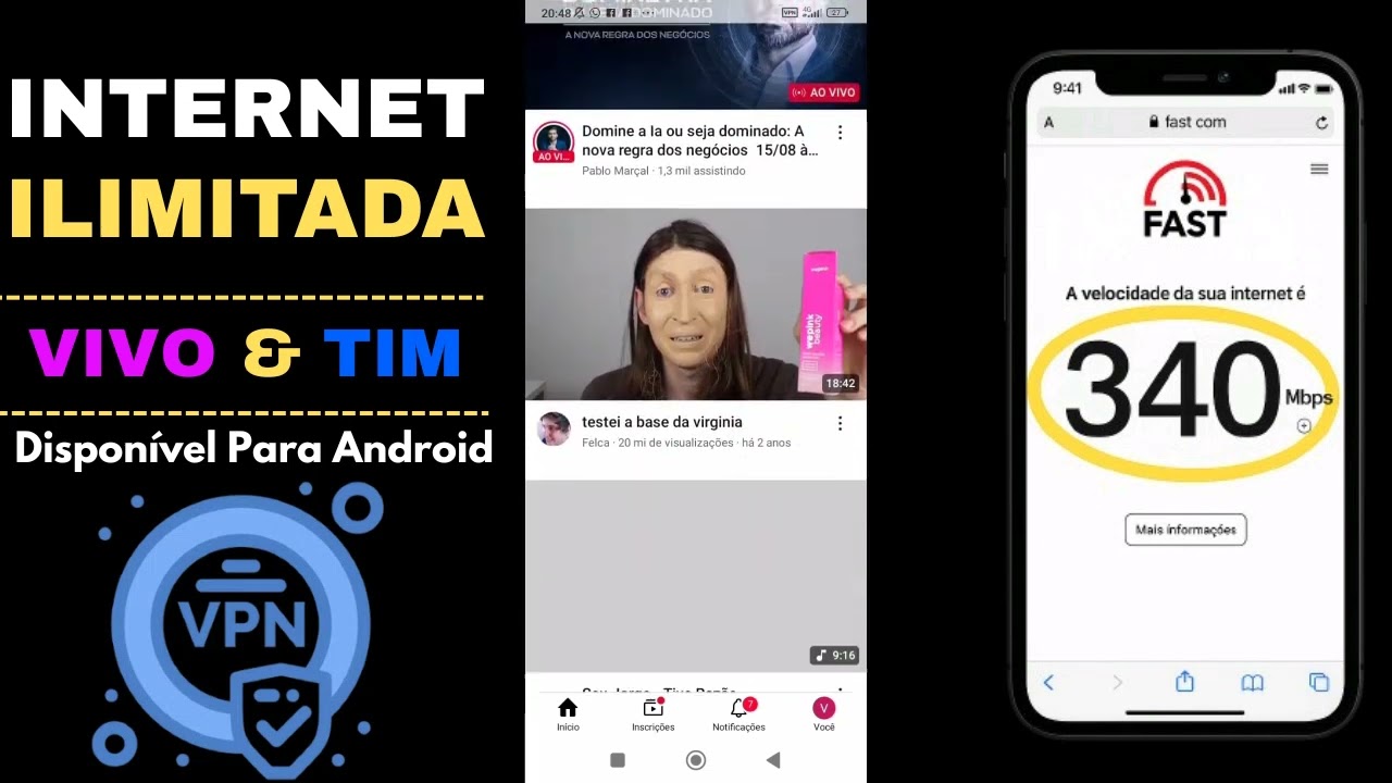 🎯 O MELHOR app de VPN pra internet ilimitada em 2025!