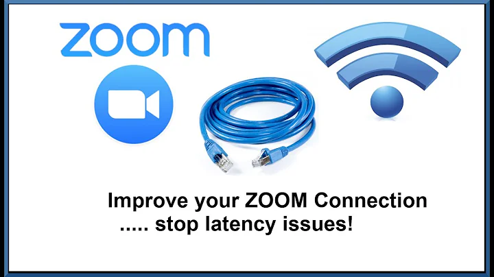 Improve your ZOOM Internet Connection and stop latency issues by connecting with an ethernet cable