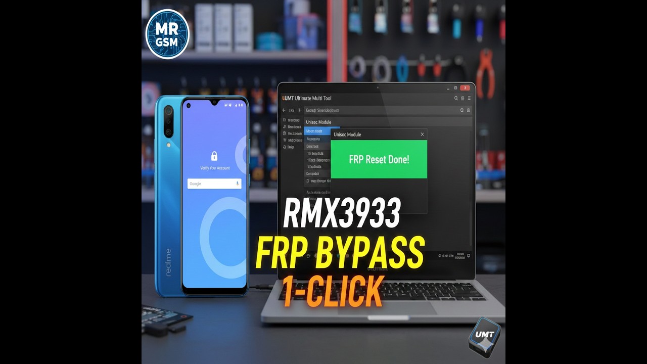 Realme Note 60 RMX3933 FRP Bypass via UMT Unisoc Module - YouTube
