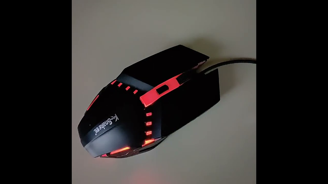 Mouse Gaming RGB 1600dpi K-snake 4 botões