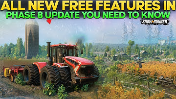 All New Free Features In Phase 8 Update For All Players in SnowRunner Everything You Need to Know