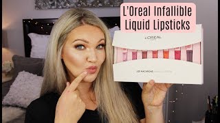 Loreal Les Macarons Infallible Pro Matte Liquid Lipsticks