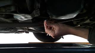 Changing the oil of the Toyota Aygo