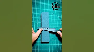 Легкий способ заточки ножа на камне