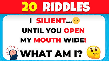 20 Mind-Blowing Riddles 🤯 | Only Geniuses Can Solve These IQ Tests!