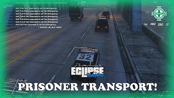 Eclipse RolePlay, LSPD, escorting a high value target to prison, huge SWAT response with helicopter