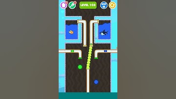 Save The Fish! Level 103 Gameplay Walkthrough Android #Shorts