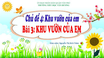 Lớp 1 - Môn Mĩ thuật - Tuần 15, 16: Khu vườn của em