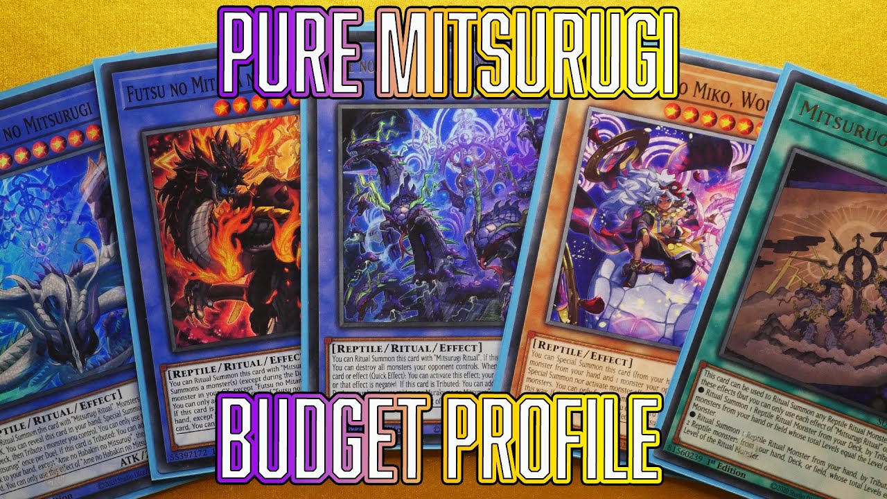Yu-Gi-Oh! $100 BUDGET Mitsurugi Deck profile