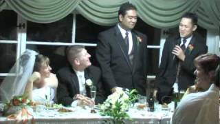 Groomsmens Speeches At Adam and Rebeccas Wedding