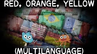 Updated The Amazing World Of Gumball Red Orange Yellow Multilanguage