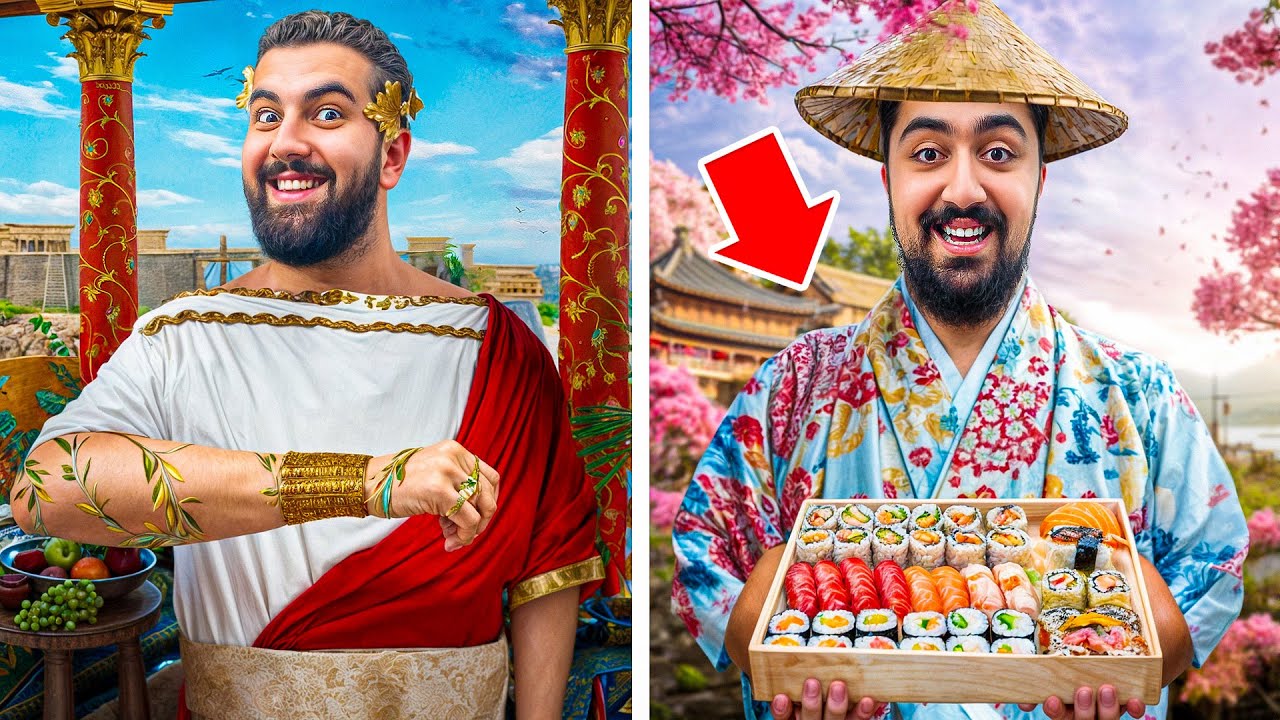 چالش ۲۴ ساعت نماینده یه کشور شدن🇯🇵🇬🇷🇧🇷