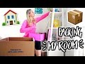 PACKING UP MY ROOM!! Moving Vlogs!!