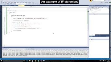 Learning .NET Core - 5. If statement