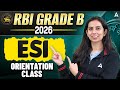 RBI Grade B 2026 | ESI Orientation Class | By Ritika Chawla