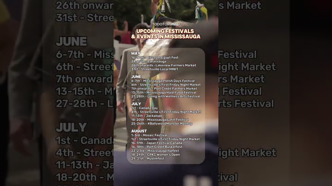 Todotoronto | Upcoming Festivals & Events in Mississauga 