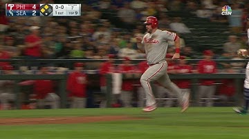 PHI@SEA: Galvis lines an RBI single to right field