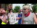 Man confronts protesters at Howell, Michigan rally