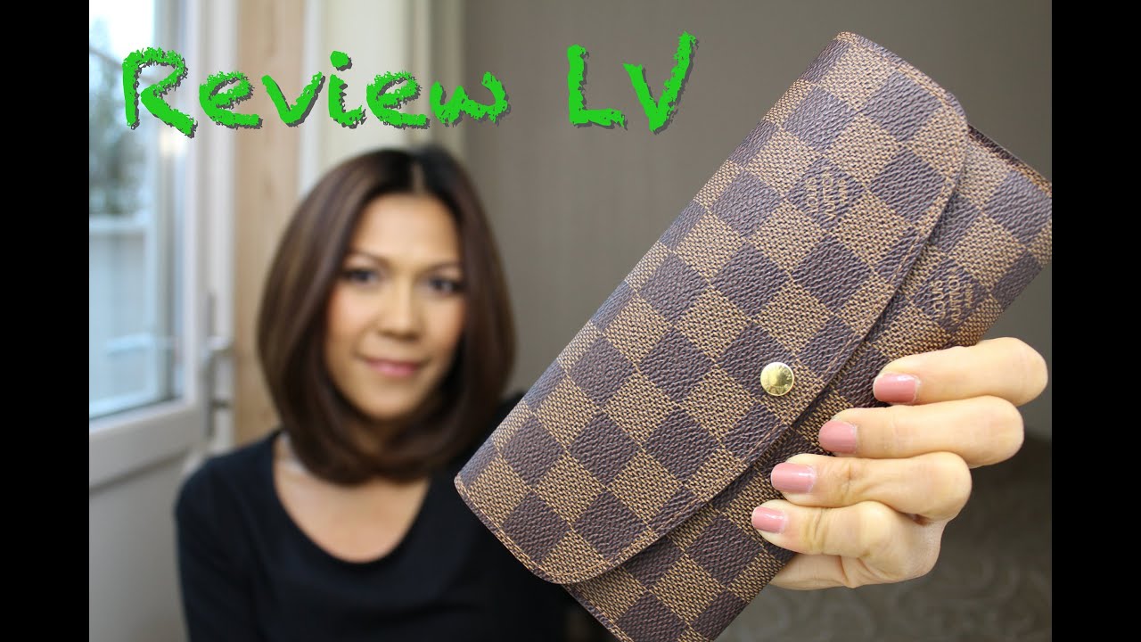 Review LV Emilie wallet damier ebene. (Thai) - YouTube