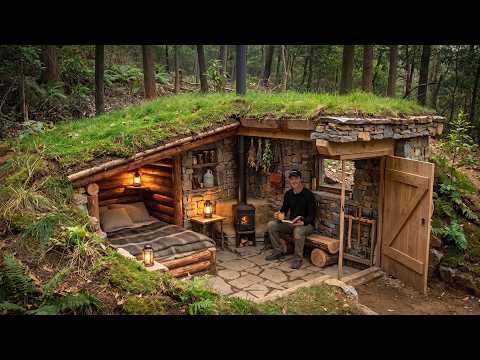 Building the Ultimate Underground Home 🔥 A Fully Equipped Hidden House Deep in the Forest