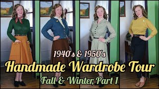Vintage Style Handmade Wardrobe Tour: Fall & Winter Pt. 1 | Me-Made 1940's & 1950's Clothing