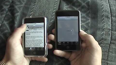 Speed Comparison: 1g vs. 3g iPod Touch
