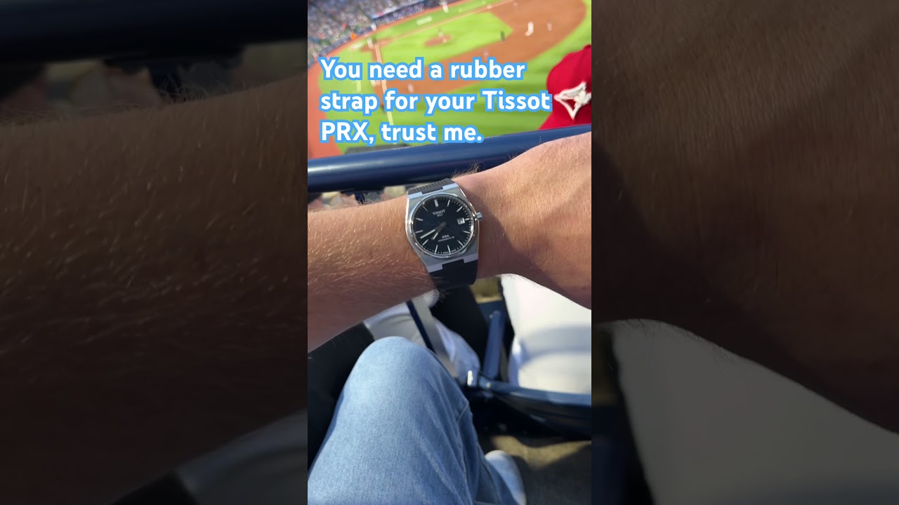 I never wore my Tissot PRX until I picked up this rubber strap! Now it’s my daily driver. 