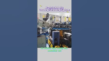 The 6-axis robot loading/unloading system operates at breathtaking speed!