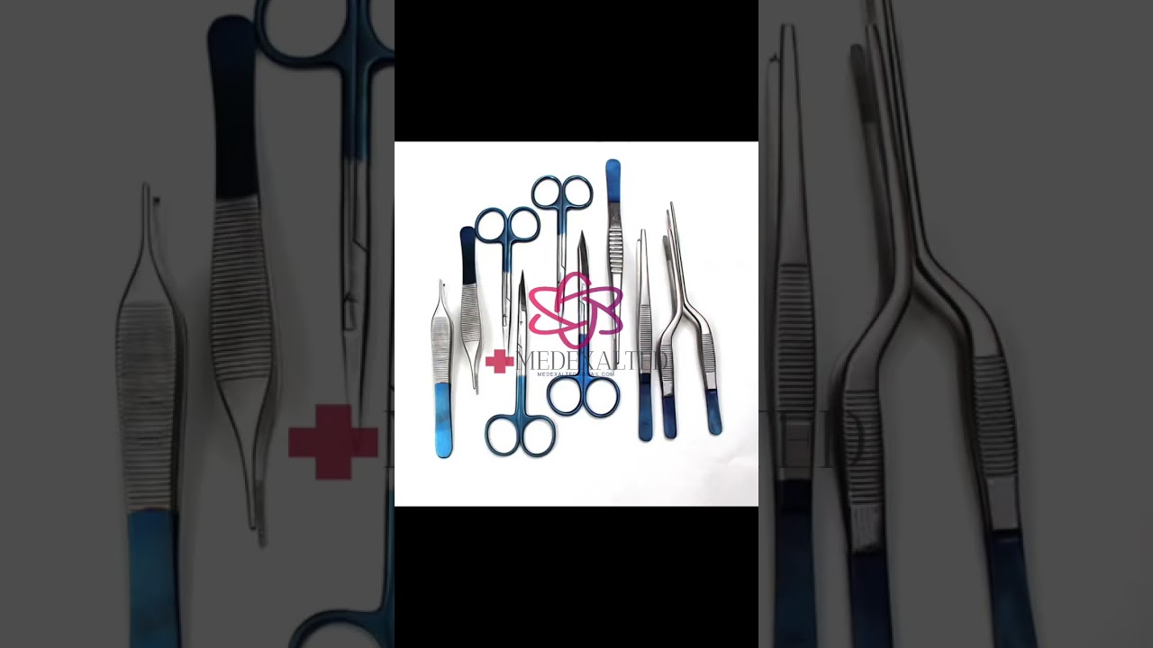 PremiumTitanium Coated Rhinoplasty Instruments Set for Nose Surgery StorageBox Surgical+923417330036