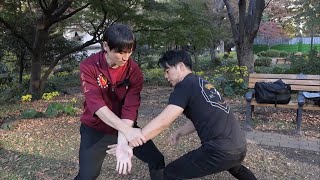 Wing Chun vs Wing Chun Striking & Grappling Techniques with @KevinLeeVlog