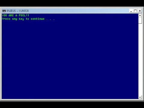 how to remove @virus=hunter you are a fool