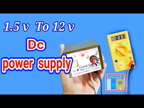 1 5 To 12 V Dc Power Supply Battery Eliminator How To Make Youtube