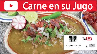 CARNE EN SU JUGO La ORIGINAL | Vicky Receta Facil