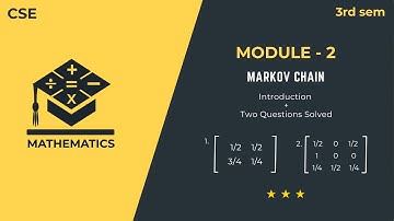 Markov Chain Introduction with Solved Problems | Transition Probability Matrix Explained