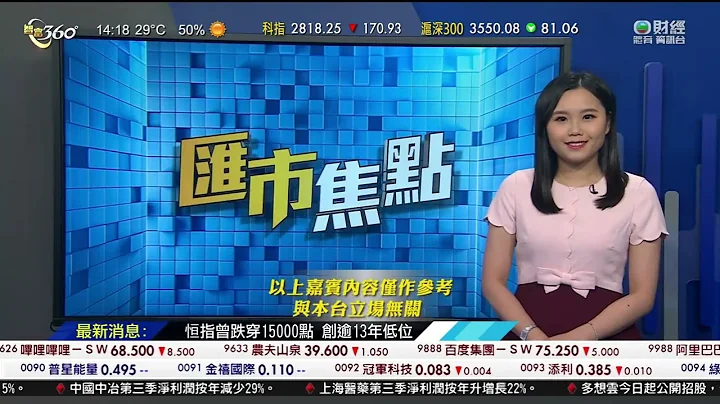 TVB 智富360｜2022年10月28日｜匯市焦點｜蘋果公司｜航運及碼頭股 - 天天要聞
