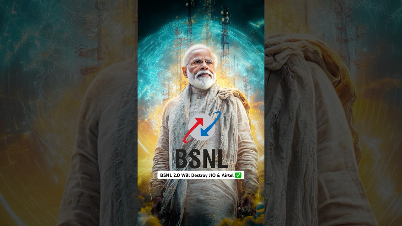 BSNL 2.0 Will Destroy Jio & Airtel |Don&rsquo;t Miss ⚠️#shorts #entrapreneur #startup #bsnl #information