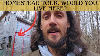 12x12 Cabin Homestead Tour | Whats Happening At The Cabin In The Woods