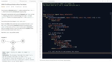 Leetcode 2359. Find Closest Node to Given Two Nodes - BFS shortest path