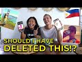 COUPLE reacts to OLD Facebook Profile PICTURES! (Mukbang!)