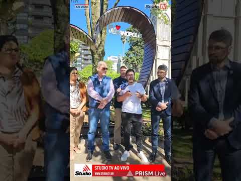 Coletiva de Imprensa na Praça XV de Novembro