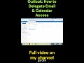 How to Give Someone Access to Your Outlook Calendar Fast!