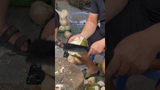 Professional Coconut Fruit Cutting Skills Man 🥰