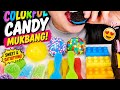 Rainbow Dessert Feast! Colorful Cookies, Jelly Candy &amp; Gummies Mukbang @SugarHiASMR 