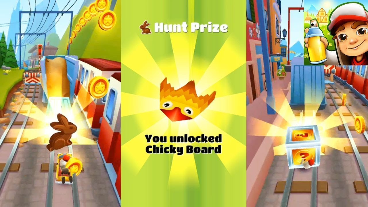 SUBWAY SURFERS ZURICH : WEEKLY HUNT WEEK3 ( CHICKY BOARD ) 