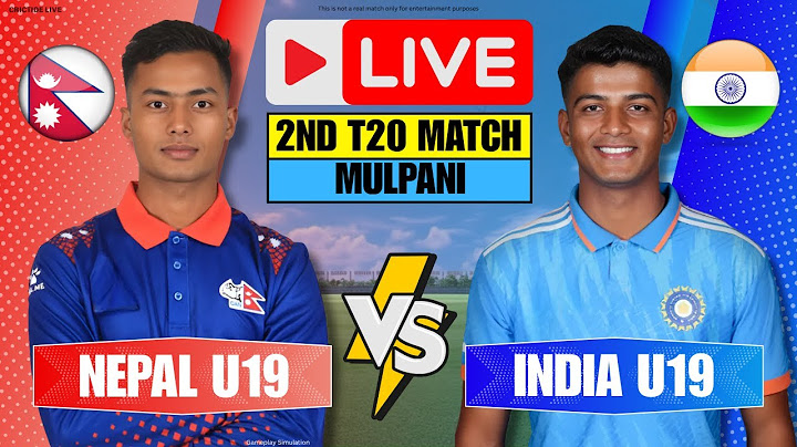 Live : India U19 vs Nepal  U19 t20 Match| game Simulation | ind vs nep Live