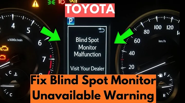 How To Fix Blind Spot Monitor Unavailable Warning In Toyota?