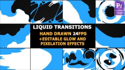 Liquid Transitions Motion Graphics Templates