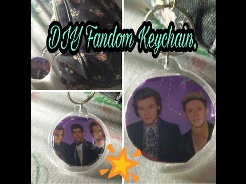 DIY Fandom (One Direction) Keychain. *easy and affordable ...