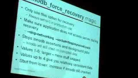 InnoDB Database Recovery Techniques